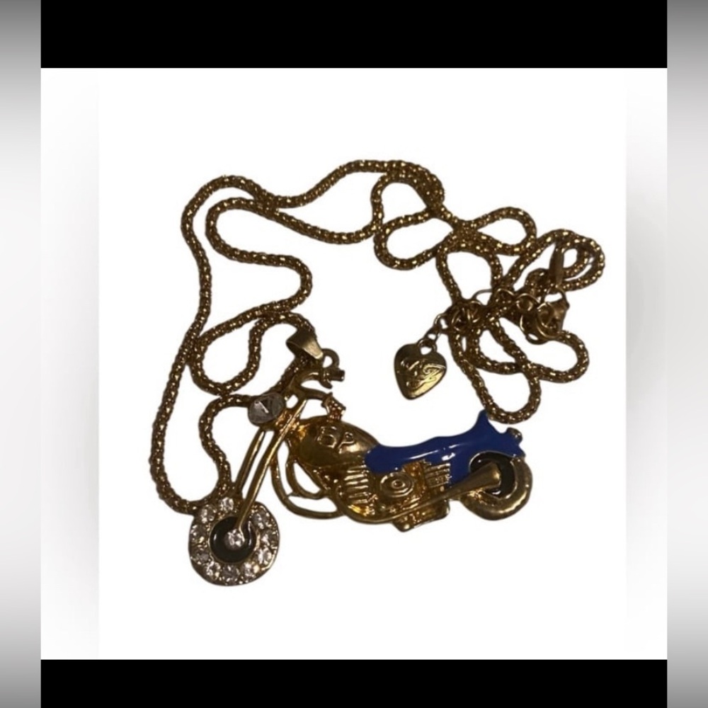 Betsey Johnson Motorcycle Necklace #7520